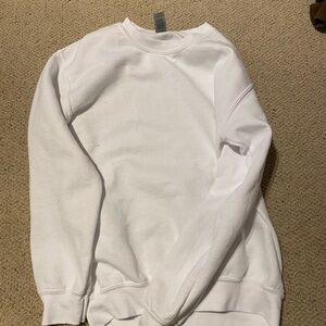 Gildan White Crewneck